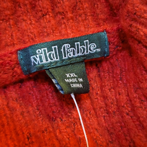 Wild Fable Red Pop mockneck sweater - Picture 5 of 5